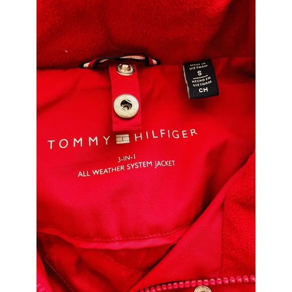Women's Tommy Hilfiger 3-in-1 All Weather Systems Removable Hood Jacket Size S - Picture 9 of 9